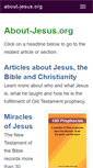 Mobile Screenshot of about-jesus.org